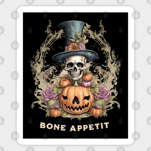 Bone Appetit Magnet by Three Meat Curry